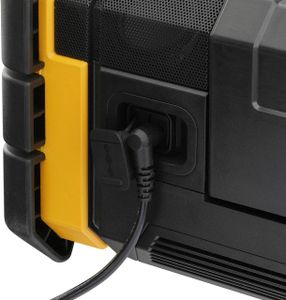 DEWALT TSTAK Radio Charger – Portable Bluetooth Jobsite Speaker