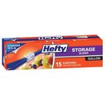 Hefty Onezip Slider Bags, Storage, Gallon, 15 Count (Pack of 4) 60 Bags Total