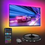 Govee TV LED Backlight, 2.4M RGBIC TV Backlight for 40-50 inch TVs, Smart LED Lights for TV with Bluetooth Wi-Fi & App Control, Works with Alexa & Google Assistant, Music Sync, 76 Scenes