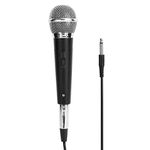 Pyle Professional Dynamic Vocal Microphone - Moving Coil Dynamic Cardioid Unidirectional Handheld Microphone with ON/Off Switch for KTV, Home Theater, Stage Performances(Black)