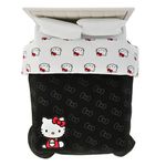 Franco Collectibles Hello Kitty Bedding Super Soft Cozy Microfiber Reversible Comforter, Queen, (Officially Licensed Product)