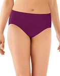 Bali Women's Panties, Hi Cut Panties for Everyday Comfort, Smoothing Underwear, Seamless Hi Cut Panty (Colors May Vary), Venetian Purple, 9