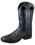 Smoky Mountain Mens Outlaw Black Leather Cowboy Boots 12 EE