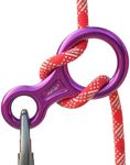 AOKWIT Rescue Figure 8 Descender Climbing Gear Downhill Equipment 35KN/3500kg 7075 Aluminum Alloy Rigging Plate for Climbing Belaying and Rappeling Device (Purple)