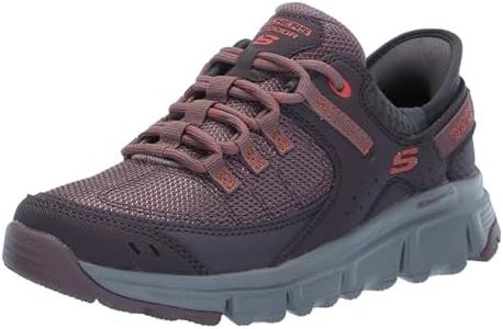 Skechers Women's Summits at, Burgundy Synthetic/Mesh/Multi Trim, 4 UK