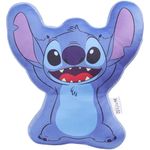 Disney Stitch 3D Plush Pillow Cushions for Bed, Kids Bedroom Accessories 35 x 33cm - Stitch Gifts (Blue)