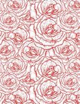 Ceramic Decals - Rose Buds (Red, 19 x 13 inch)