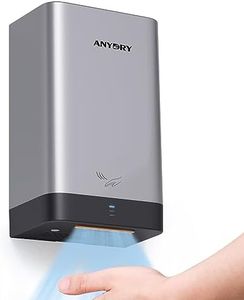 anydry AD2822 High Speed Hand Dryer Automatic Electric Hand Dryer Commercial or Household (Silver)