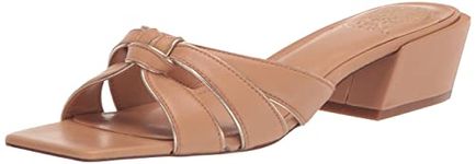 Vince Camuto Women's Selaries Block Heel Sandal Heeled, Sandstone, 4 UK