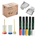 benefitbee Bee Queen Marking kit, 2 Queen bee Marking Bottles and 2 Queen Bee Cage with 5 Bee Marker Pen for Beekeeping Tool