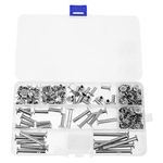 HEALLILY 80Pcs Album- Scrapbook Extension Posts Album Extension Post Binding Screws Replacements for Post Bound Refillable Photo Album