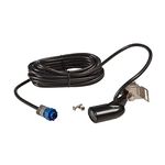 Lowrance 000-0106-72 Transom-Mount 83/200 kHz Skimmer Transducer with Built-In Temp, Black