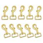 Mandala Crafts Swivel Snap Hooks Heavy Duty Trigger for Dog Leash Clip - Clasp for Bags Backpacks Straps Harnesses - Snaphooks 10 Pieces 3.25 Inches