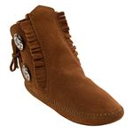 Minnetonka Women's Two Button 432 Ankle Boots, Brown, 6 UK