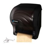 San Jamar Tear-N-Dry Essence Paper Towel Dispenser Automatic Dispenser, for 8 Inch Rolls, Dispense in 10 Inch Portions, Plastic, 10 x 14.75 x 12.25 Inches, Black