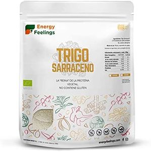 Energy Feelings | Harina De Trigo Sarraceno Ecológica | Harina Integral Sin Gluten | Fácil Digestión - 1,2 Kg