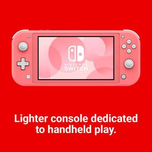 Nintendo Switch Lite Handheld Console – Coral