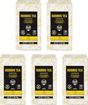 Soeos Rooibos Tea, Ginger and Turmeric, Herbal Tea, Naturally Sweet Herbal Tea, Caffeine Free Tea, Pack of 5, 20 Tea Bag Each.