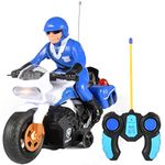 Liberty Imports Rc Police Patrol Motorcycle Remote Control Motor Bike For Kids - Multicolor