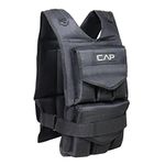 CAPHAUS 50 Lb Adjustable Weighted Vest, Strength Training Weight Vest, Quick-Release Workout Vest for Men and Women, for Workout Running, Regular length, Weight Included.