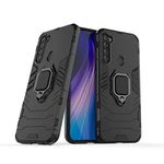 MRSTER Xiaomi Redmi Note 8 Case, Heavy Duty Armor Dual Layer Shock Resistant Hybrid Protective Case Cover with Ring Holder Kickstand for Xiaomi Redmi Note 8. HB Black