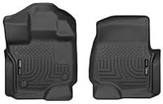 Husky Liners — Weatherbeater | Fits 2015 - 2024 Ford F-150 SuperCrew/SuperCab (Includes 22 - 24 Lightning Model) - Front Liners - Black, 2 pc. | 18361