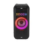 LG XBOOM DXL7T Bluetooth Speaker 250W, Portable Party Sound, Multi Colour Ring Lighting, Splashproof (IPX4), Up to 12 Hours of Playtime