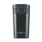 Borosil Hydra Coffeemate 300 ml Stainless Steel Travel Mug | Double Wall Vacuum Insulated, Black | 8 Hrs Hot & 14 Hours Cold | Ideal for Personal & Corporate Gifting