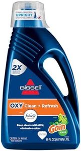 Bissell OXY Clean + Refresh with Febreze Original Gain Scent Formula (60oz), Upright Carpet Cleaner Formula for Capets, Upholstery & Stairs