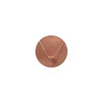 BSGRL Dainty Gold Necklace - 14K Gold Plated Small Hoop Circle Pendant r Necklace for Women