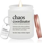 KOYFOYO Chaos Coordinator Candle Gifts for Women - Boss Day Gifts for Boss Lady Bosses - Appreciation Thank You Gifts for Women Coworker Teacher Her - Birthday Gift for Female Friend Mom Nurse