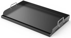 Barbqtime Griddle for Gas Grill, 25" x 16" Nonstick Coating Universal Griddle Flat Top Plate Insert for Gas Stove/Charcoal/Gas, Large Flat Top Griddle Plate for Camping, Tailgating, Parties