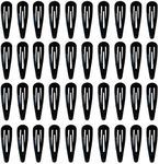 40 Pack Black 2 Inch Barrettes Wome