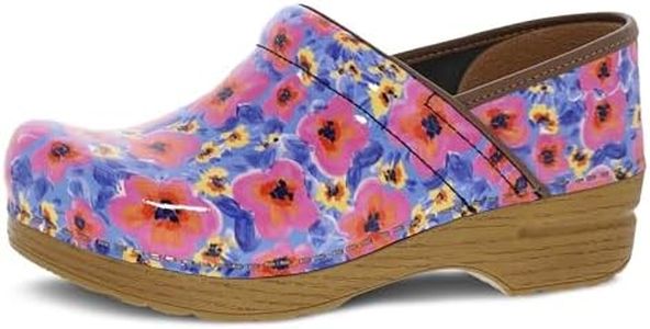 Dansko Women's Professional Clog-Slip on, All Day Comfort, Arch Support, Springtime, 7.5-8