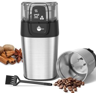 OMISOON Moulin à Café Électrique, 70g Broyeur Cafe Grain, 200W Moulin a Cafe avec 1 Bol Amovible en Acier Inoxydable, pour Noix, Poivre, Épices, Graines de lin