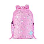 American Tourister Starlet, 25.5L Volume School Backpack with Front Organizer and Spacious Interiors for Girls & Women - Unicorn Tales