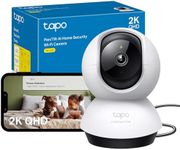 Tapo C220 2K Pan/Tilt Indoor Camera, WiFi Security Camera, AI Detections, Customizable Privacy Mode, 2-Way Audio, Night Vision, Cloud and Local Storage, Works With Alexa and Google, No Monthly Fee