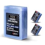 BCW Semi Rigid Card Holder - 100 ct Trading Card Sleeves | PSA, BGS, SGC & CSG Grading Submission Sleeves for Cards | Sports Card, MTG Card Sleeves, Pokemon Card - Save or Grade!