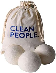 Clean People 100% New Zealand Wool Dryer Balls - 3 Pack - Organic Natural Wool for Laundry, Fabric Softening, Anti Static, Baby Safe, No Lint, Odorless and Reusable - Replaces Hundreds of Dryer Sheets