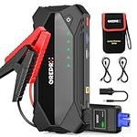 GREPRO 3000A Jump Starter Power Pack, Car Battery Booster Jump Starter for 12V Vehicle, Jump Pack and Jump Starter with Dual USB Quick Charge 3.0 Out Ports, LED Flashlight(Up to 10.0L Gas,8.0L Diesel)