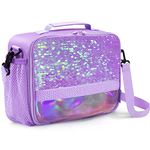 Kids Lunch Box Insulated Kids Lunch Bag,Lunch Box for Girls with Strap and Bottle Holder,Lunch Box for Kids, Toddler Lunch Box with Zipper-Pockets,Girls lunch box Keep Food Cold&Warm for Long Time