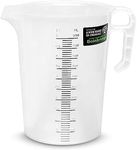 Bainbridge Fluid and Chemical Measuring Jug, 5 Litre Capacity,White