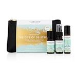 Tisserand Aromatherapy | The Gift of De-Stress | Rollerball, Body Oil & Mood Mist | Geranium, Orange & Nutmeg | Natural Essential Oils| 2 x 9ml 1 x 10 ml, Green