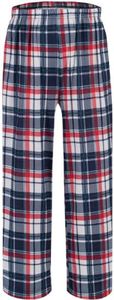 Ekouaer Boys Pajama Pants Long Plaid Sleep Pants Elastic Waist Bottom Loose Fit Pj Pants GZ611 140