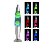 GorYeeFine Updated 16Inch Non-Buble Lava Lamps, LED 7 Color Changing Liquid Motion Lamp, Safe DC Powered Lava Lamp, Night Lights for Kids Adults, Home Decor, Magma Relaxing Lamp for Gift(Blue/Yellow)