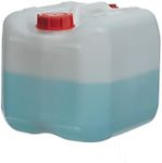 Consolidated Plastics 2.5 Gallon Stackable Carboy with Leakproof Cap and Handle, HDPE Food Grade, BPA Free, Made in USA (Natural)