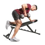 Sunny Health & Fitness Adjustable Utility Weight Bench with 345 Kg Max Weight and Dual Incline Settings - SF-BH6921