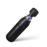 LARQ Bottle PureVis - Insulated Self-Cleaning and Stainless Steel Water Bottle with UV Water Purifier, 25oz, Obsidian Black