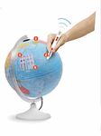 TECNODIDATTICA 8007239978553 30 cm Illuminated Talking Globe with Ting Pen, Blue
