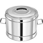 PARIK ENTERPRISES Stainless Steel Casserole, Canteen & Hotel Roti, Rice, Biryani Box Puff Insulated Hot & Cold (12hr) Container Casserole Set Hot Box with Side Handles for Kitchen (30 litres)